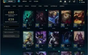 Conta prata 4 com TODOS os champs e 100 skins  ( MAIN ADC )