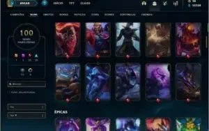 Conta prata 4 com TODOS os champs e 100 skins  ( MAIN ADC )