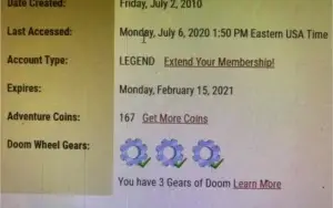 CONTA AQW 10 ANOS, LEGEND, RAROS