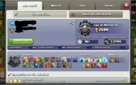 Conta Clash Of Clans cv9 95% FULL