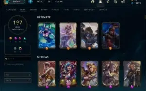 Conta League of Legends - Colecionador Skins Prestígio