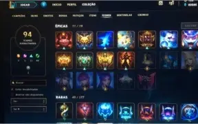 CONTA LOL - GOLD I, 105 Champions 30 Skins