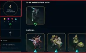 Conta de League Of Legends com Skin '' Vitoriosa ''