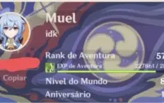 Conta genshin impact ar 57 muitos 5* + 140 tiros