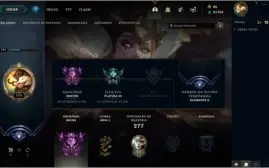 conta mestre MMR ALTO 47 skins 5 gema