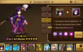 Reroll Summoners War lvl10 com Art Master Dark - Mookwol