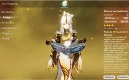 CHILDE + KEQING + JEAN + NINGGUANG C1 COM ARMA / AR 23 F2P