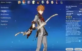 CHILDE + KEQING + JEAN + NINGGUANG C1 COM ARMA / AR 23 F2P