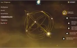 CHILDE + KEQING + JEAN + NINGGUANG C1 COM ARMA / AR 23 F2P