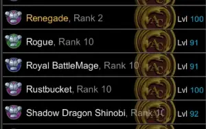 Conta AQW END GAME 70 Class + HardFarm