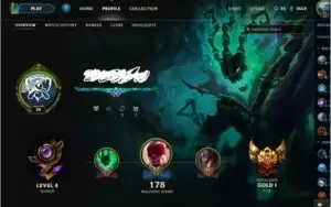 Conta League of Legends Ouro 1