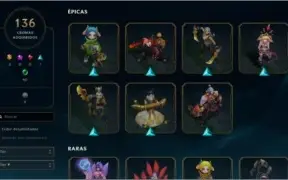 CONTA LOL 521 SKINS, LVL 303, TODOS CAMPEÕES.