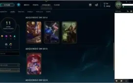 CONTA LOL / ELO PLATINA 2 / 53 CAMPEÕES / 11 SKINS