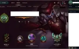 CONTA LOL / ELO PLATINA 2 / 53 CAMPEÕES / 11 SKINS