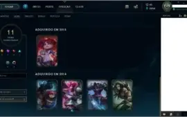 CONTA LOL / ELO PLATINA 2 / 53 CAMPEÕES / 11 SKINS