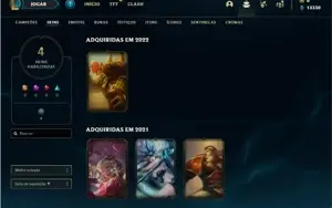 Conta ouro 4 com 4 Skins e 22 Champs ( Sem email confirmado)