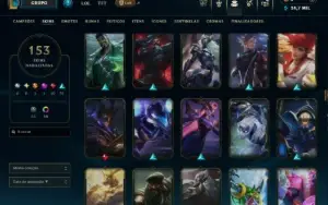 Conta Lol 100% Segura Full Acesso| 153 Skins | Lvl 382
