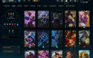 Conta Lol 100% Segura Full Acesso| 153 Skins | Lvl 382