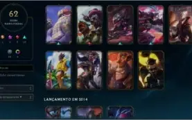 Conta de League of Legends 98 Champions + 62 skins