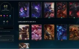Conta de League of Legends 98 Champions + 62 skins