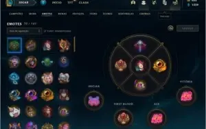 CONTA LOL LVL 225 156 SKINS +125 CAMPEÕES.