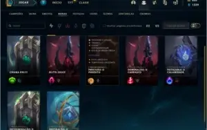 CONTA LOL LVL 225 156 SKINS +125 CAMPEÕES.
