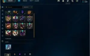 CONTA LOL LVL 225 156 SKINS +125 CAMPEÕES.