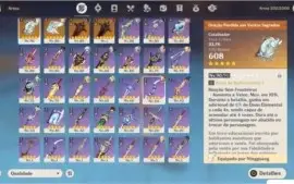 conta genshin AR55 varios t5