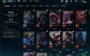 Conta bronze 2 com 95 Champs e 68 Skins + 30 Espolios