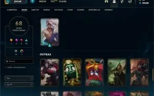 Conta bronze 2 com 95 Champs e 68 Skins + 30 Espolios