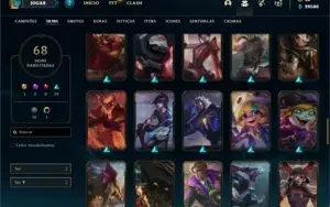 Conta bronze 2 com 95 Champs e 68 Skins + 30 Espolios