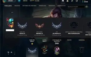 Conta bronze 2 com 95 Champs e 68 Skins + 30 Espolios