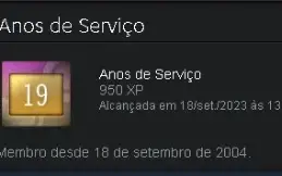 Conta Steam 19 Anos, Desbloqueada, Cs 5 E 10 Anos De Serviço