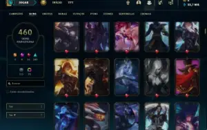Conta prata 3 com TODOS os champs e 460 Skins + 6 Prestigios