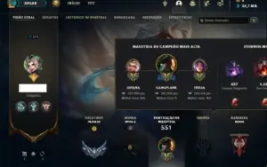 Conta prata 3 com TODOS os champs e 460 Skins + 6 Prestigios