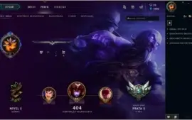 Conta League of Legends Prata 2 S8 (Com borda de prata).
