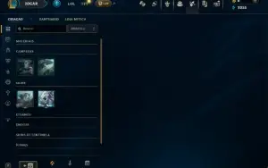 Unranked com 30 Champs e 2 Skins