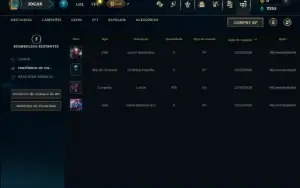 Unranked com 30 Champs e 2 Skins