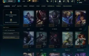 Unranked com 30 Champs e 2 Skins
