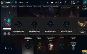 Unranked com TODOS os champs e 170 Skins + 5 Vitoriosas