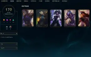 Unranked com TODOS os champs e 170 Skins + 5 Vitoriosas