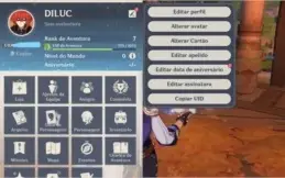 ⭐ GENSHIN IMPACT CONTA COM DILUC 5⭐