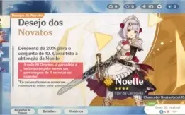 ⭐ GENSHIN IMPACT CONTA COM DILUC 5⭐