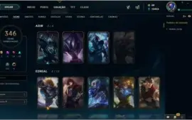 CONTA LEAGUE OF LEGENDS TODOS CHAMP 346 SKINS CONTA SEASON 1