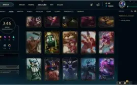 CONTA LEAGUE OF LEGENDS TODOS CHAMP 346 SKINS CONTA SEASON 1