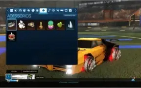 Rocket League com coisas raras