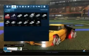 Rocket League com coisas raras