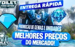 Toilet Tower Defense - Todas unidades e Gemas - 24h!