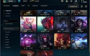 Conta ouro 3 com 150 champs e 73 skins + 52 Espolios