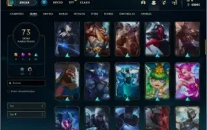 Conta ouro 3 com 150 champs e 73 skins + 52 Espolios